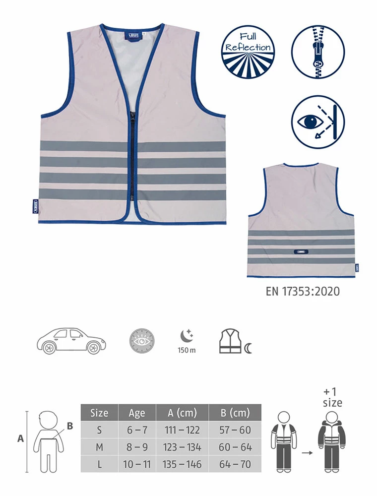Abus Lumino Urban - Gilet De Sécurité Pour Enfants 4 Abus Lumino Urban - Gilet De Sécurité Pour Enfants – Image 4