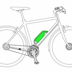 Shimano Batterie STEPS BT-E6010 418Wh Pour Montage Sur Cadre -Pièces E-Bike Soldes 2023 Shimano STEPS BT E6010 418Wh Akku fur Rahmenmontage a